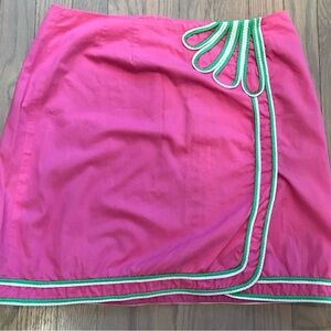 White Label Pink Skirt with Green Trim